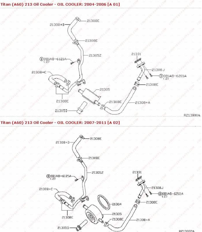 Nissan Titan Oil Cooler Leak